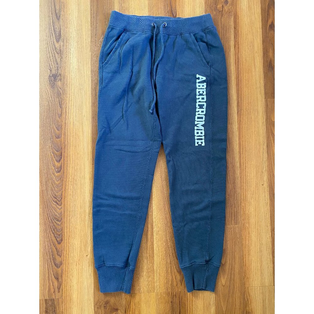 Navy Gray Abercrombie Joggers